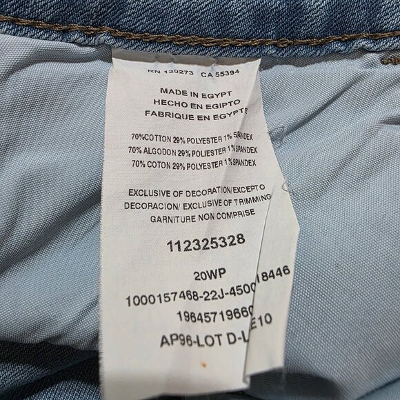 Lee Relaxed Fit Mid Rise Straight Leg Jeans Womens Plus Size 20W Petite Blue - Picture 10 of 11